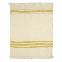 The Belgian towel,110x180cm, Mustard Stripe