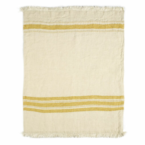 The belgian towel, 110x180cm, Senfstreifen
