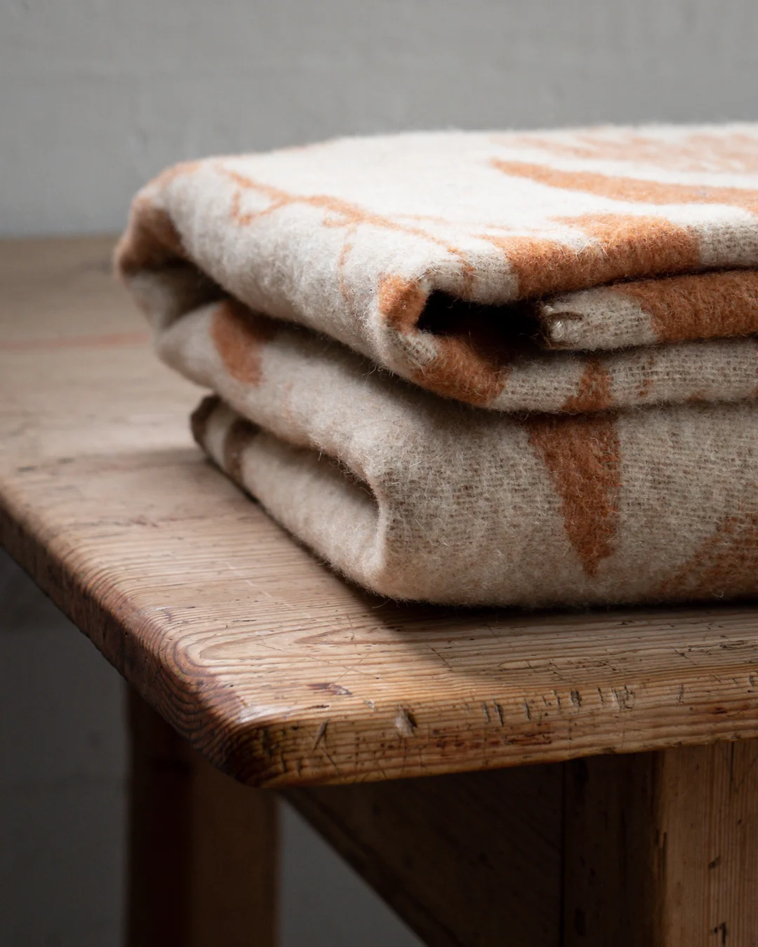 Lily Blanket 100% Wool, Rust - Image 3