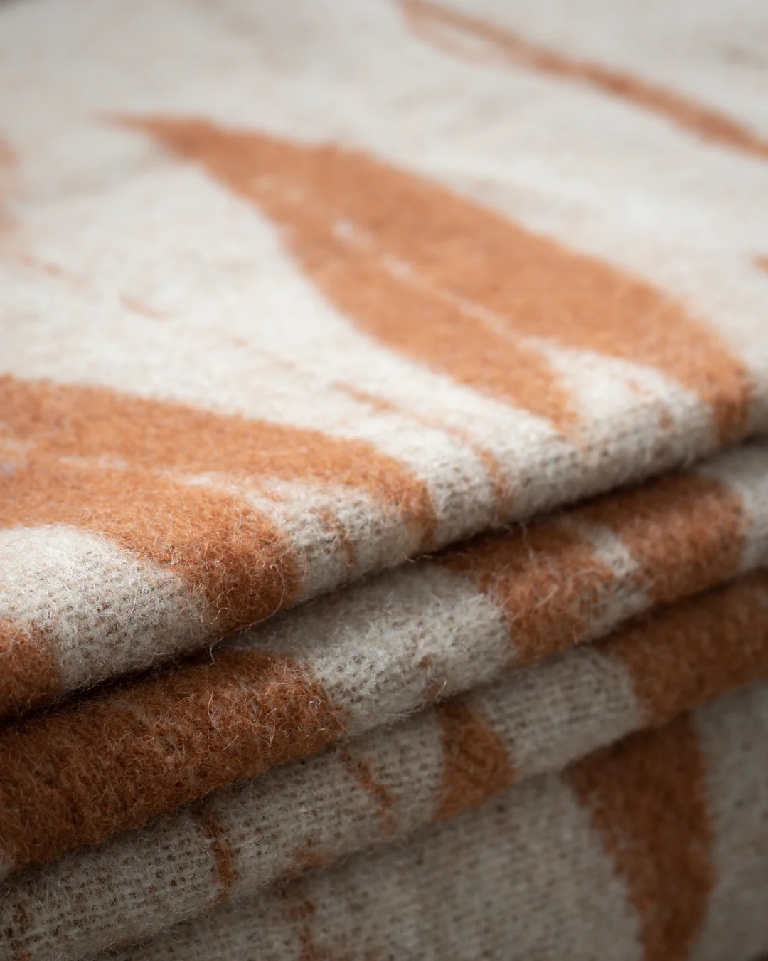 Lily Blanket 100% Wool, Rust - Image 2