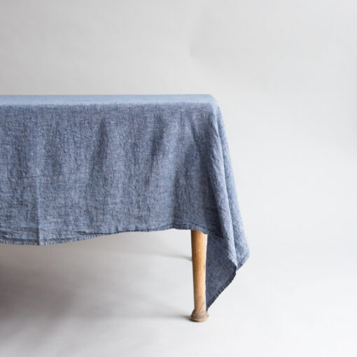 Linen cloth, Blue Chambary 140 x 250
