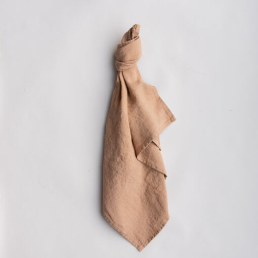 Linen napkin, Camel 45 x 45