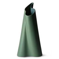 Vindskjev Vase, Leaf green-Bottle green