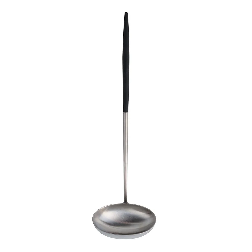 GOA Black-Steel Soup Ladle