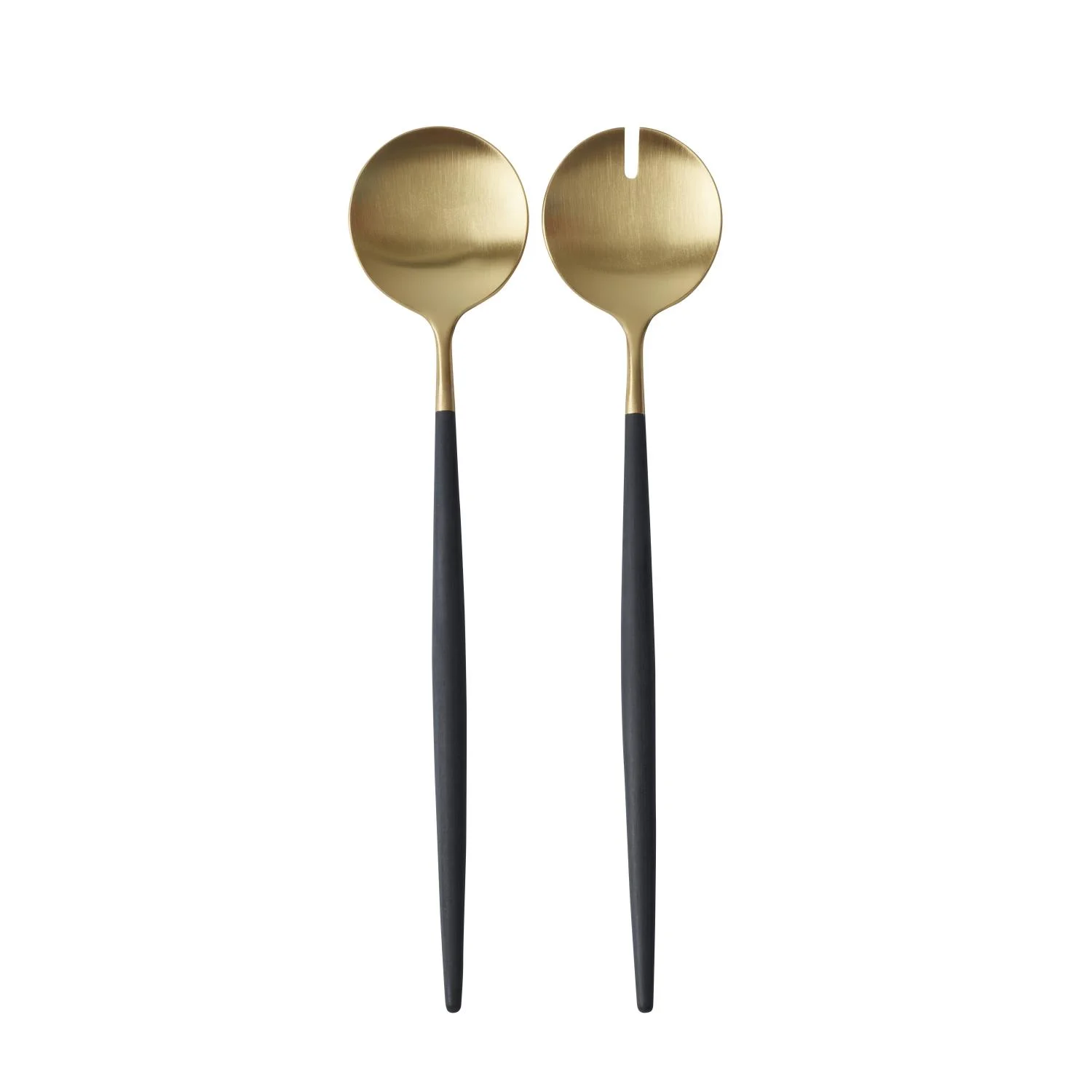 GOA Black-Gold Salad Cutlery