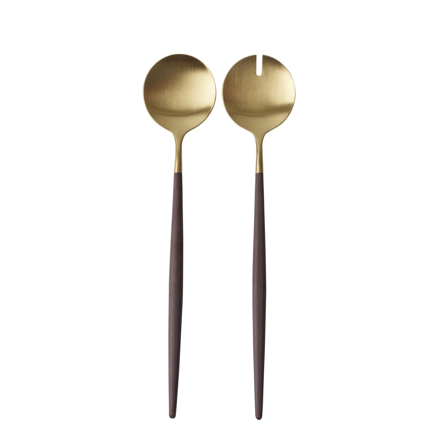 GOA Brown-Gold Salad Cutlery