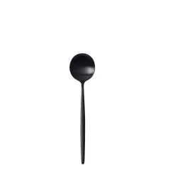 MOON Svart Dessertskje