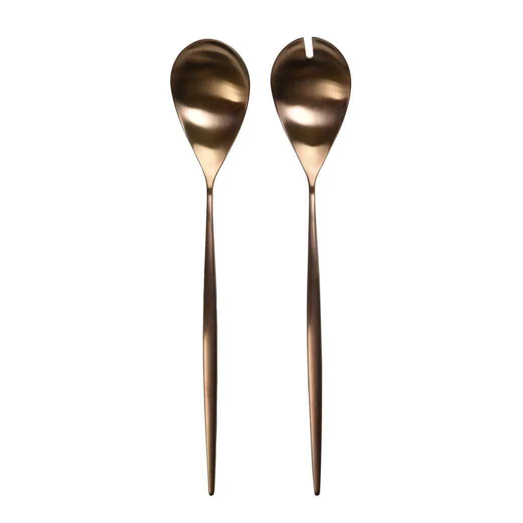 MOON Copper Salad Cutlery