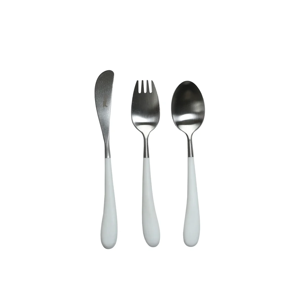 ALICE Children's cutlery, White