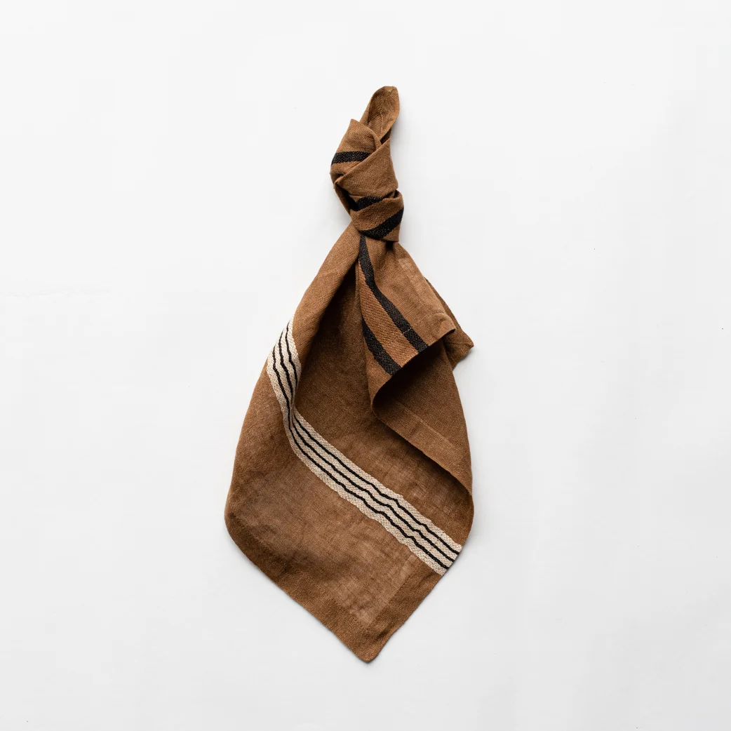 Linen napkin, 42x42cm, Locomotive Stripe