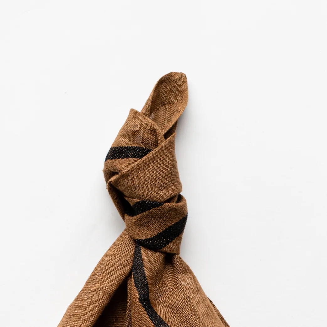 Linen napkin, 42x42cm, Locomotive Stripe - Image 2