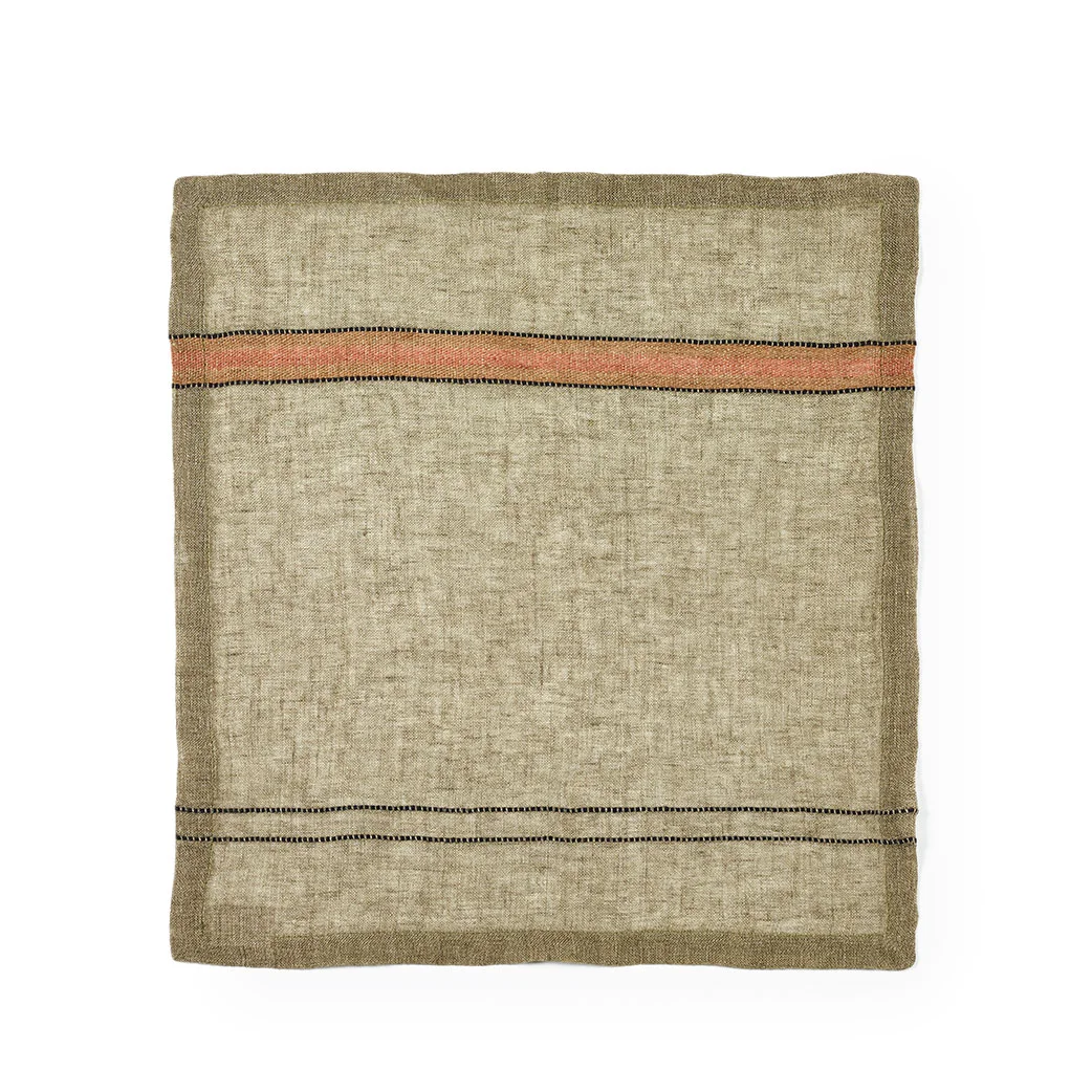Linen napkin Marie Green Stripe