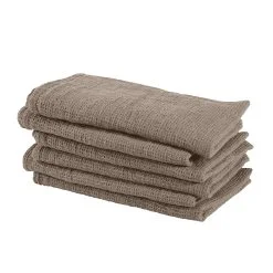 Linen napkin, Mouseback waffle pattern