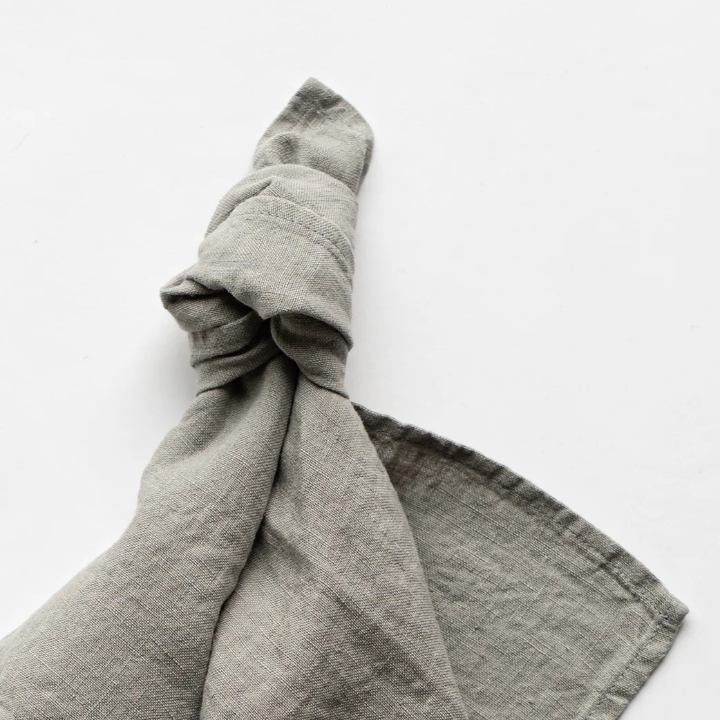 Linserviett Lys Kaki, 45x45 - Bilde 2