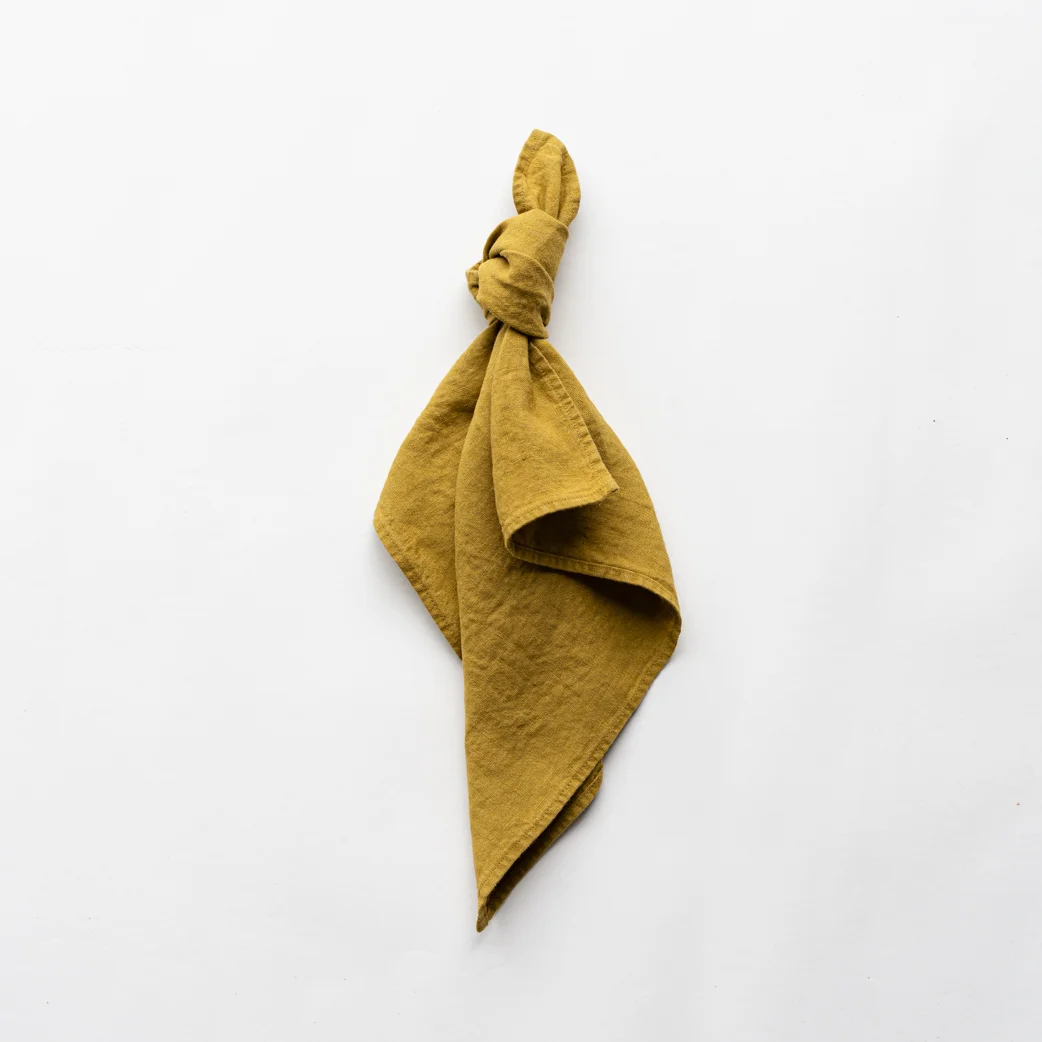 Linen napkin Tabacco, 45x45 - Image 2