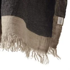 Alternative view of The Belgian towel 110x180cm, Black stripe