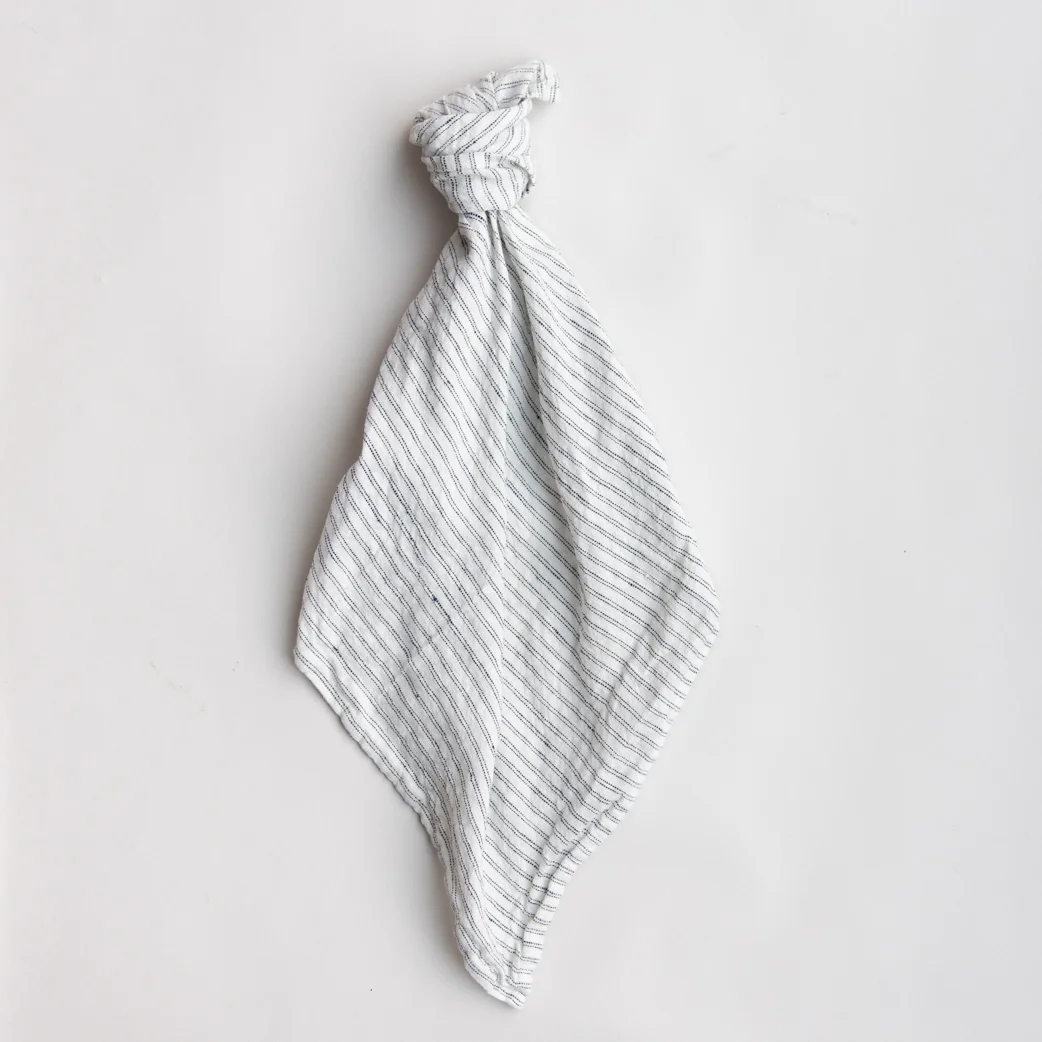 Linen napkin, Pajamas black/white 45 x 45