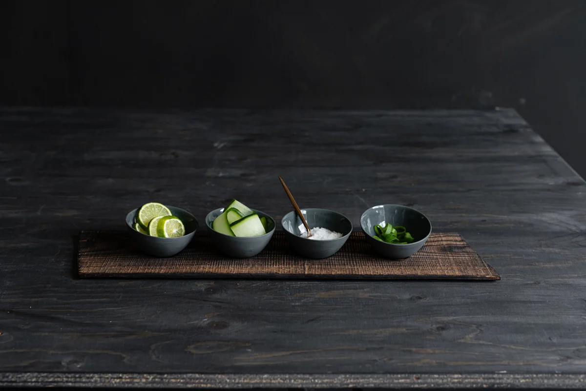 Dip bowl set of 4, Slate - Image 3