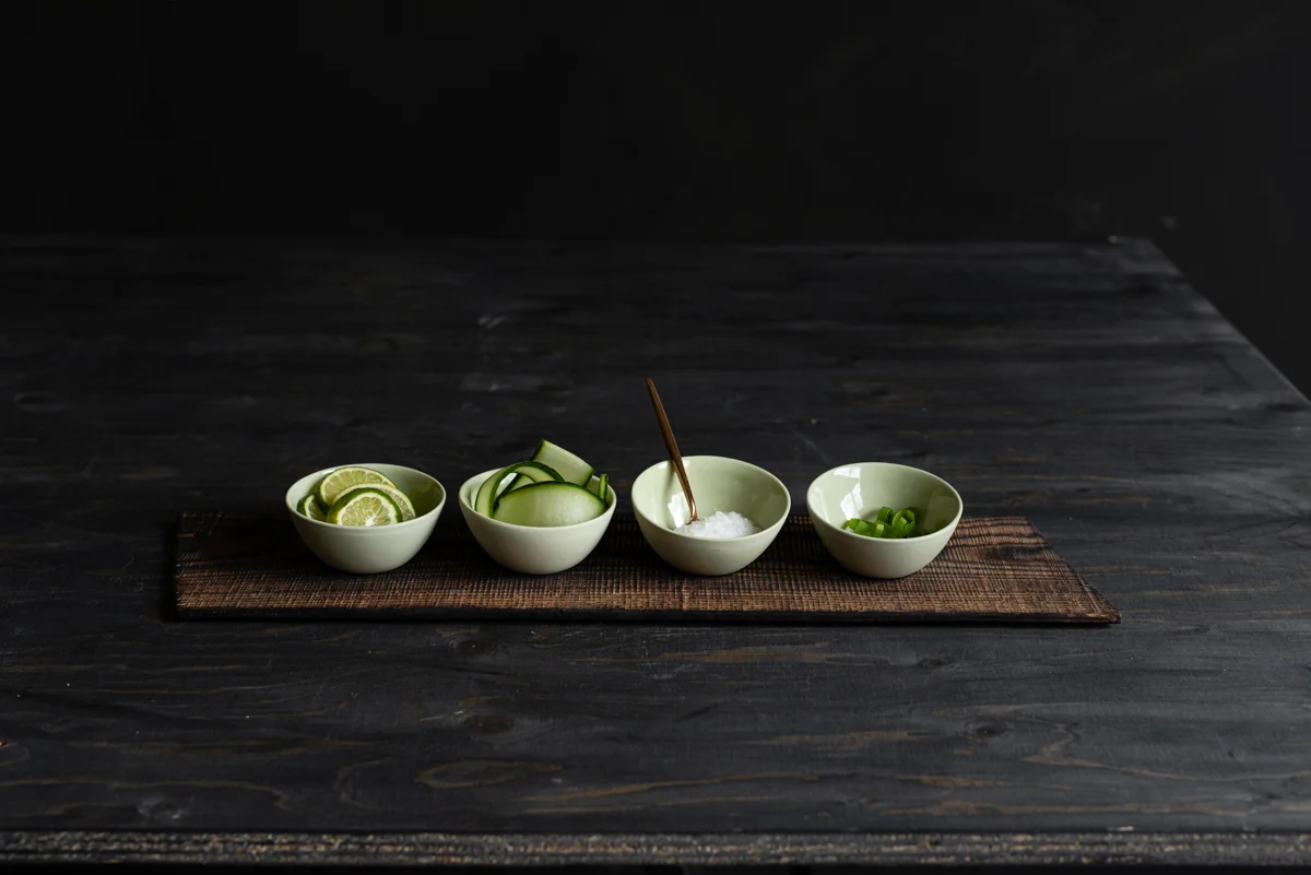 Dip bowl set of 4, Green - Image 3