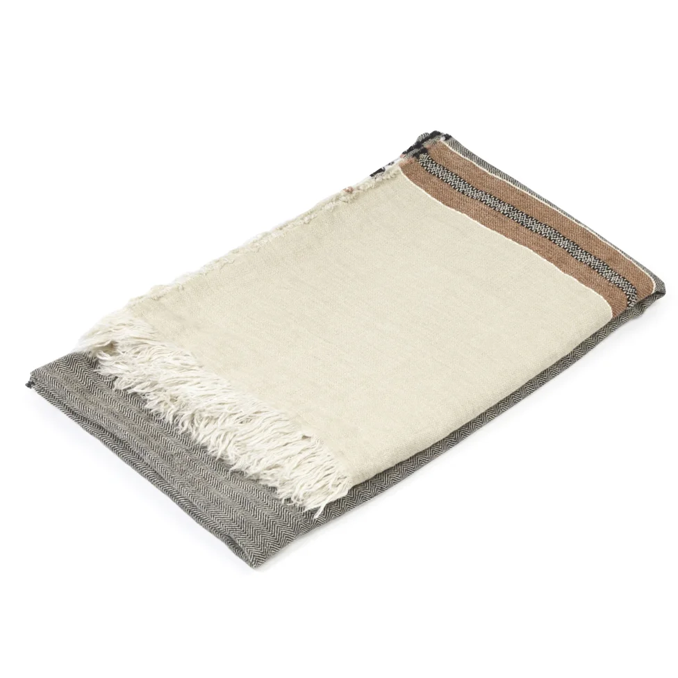 The Belgian towel 110x180cm, Beewax stripe - Image 3