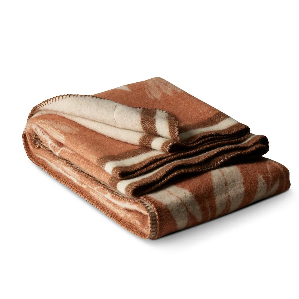 Lily blanket 100% Wool, Rust
