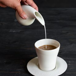 Alternative view of ment® + Slakteriet VILT kaffekopp og PERLE skål, Benhvit