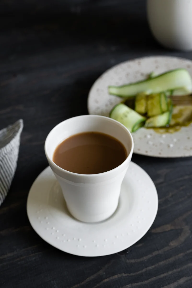ment® + Slakteriet VILT kaffekopp og PERLE skål, Benhvit - Bilde 3