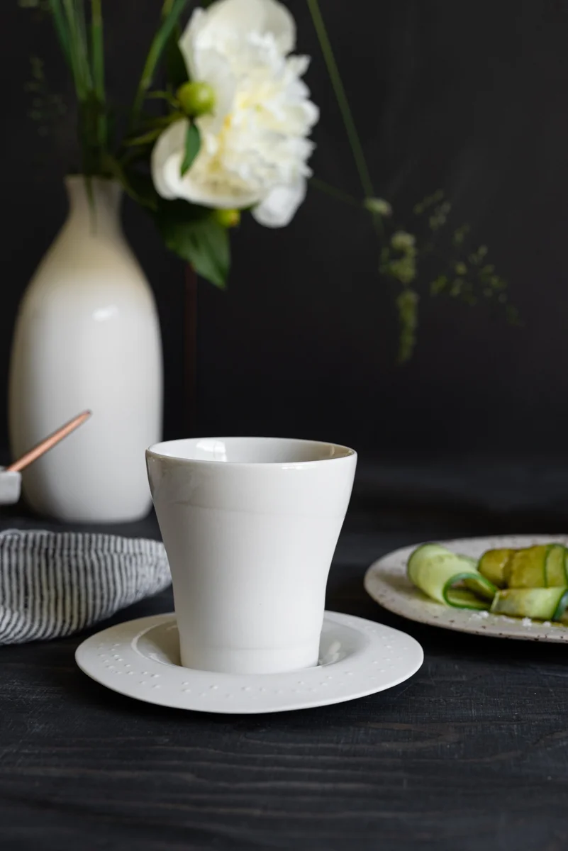 ment® + Slakteriet VILT kaffekopp og PERLE skål, Benhvit - Bilde 5