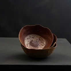 Alternative view of ment® + Slaughterhouse BEN bowl, Reddish brown-white