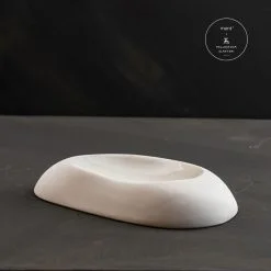 ment® + Slakteriet HVILE smørskål, Benhvit