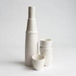 Alternative view of ment® + Omakase Sake cup, white