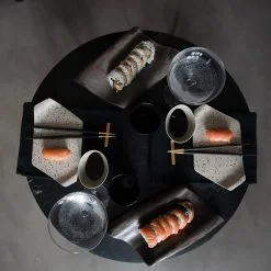 Alternative view of ment® + Omakase Sushi soy bowl, Straw