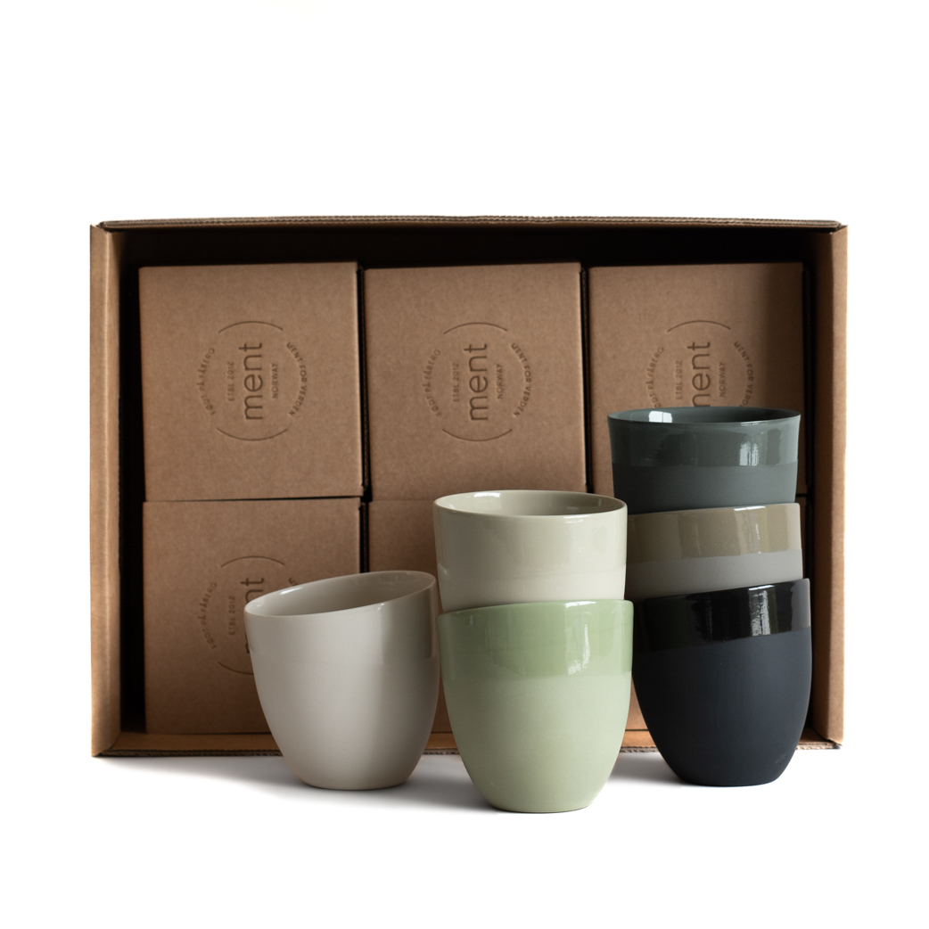 KRUM Kaffekopp 6 pk. Skog