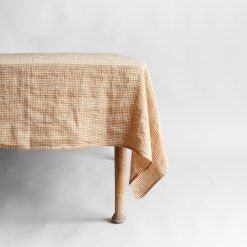 Linduk, Gul smårutet 140 x 250 cm