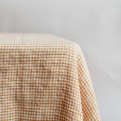 Linduk, Gul smårutet 160 x 300 cm