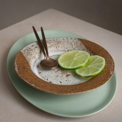 Alternative view of ment® + Slakteriet VIDDE tallerken, Brun-hvit