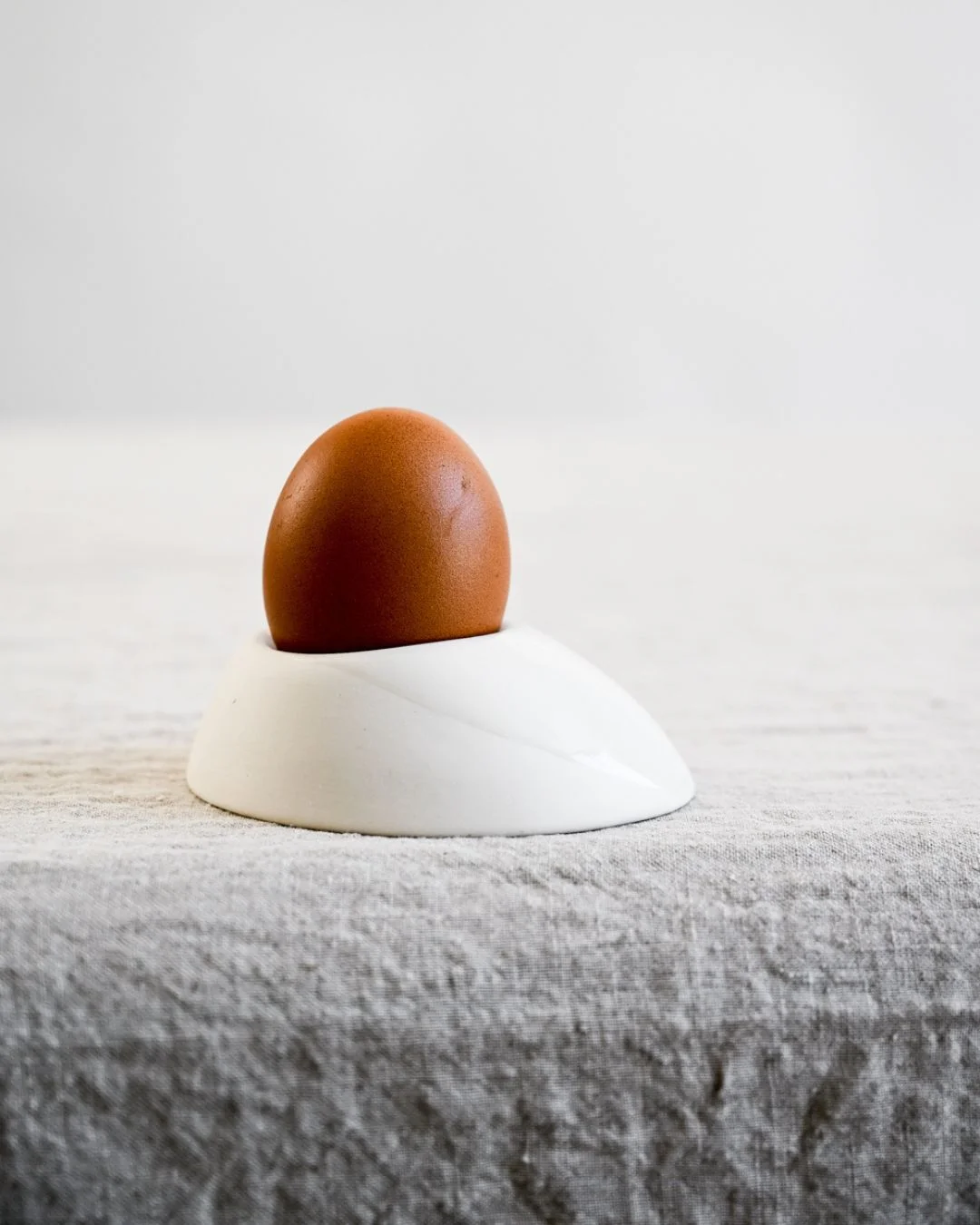 KRUM Egg glass large, White - Image 7