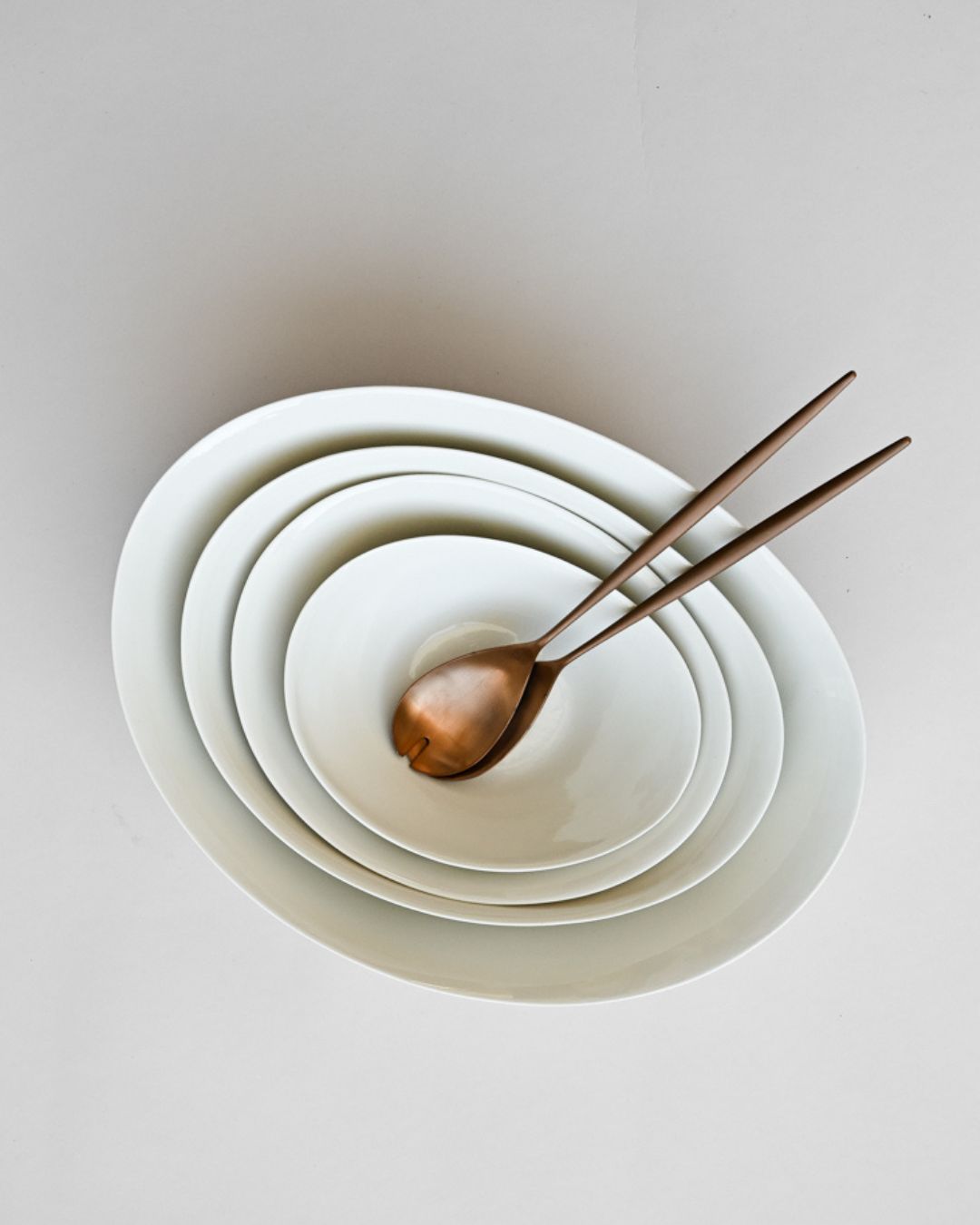 KRUM Serveringsbolle, Hvit - Bilde 3