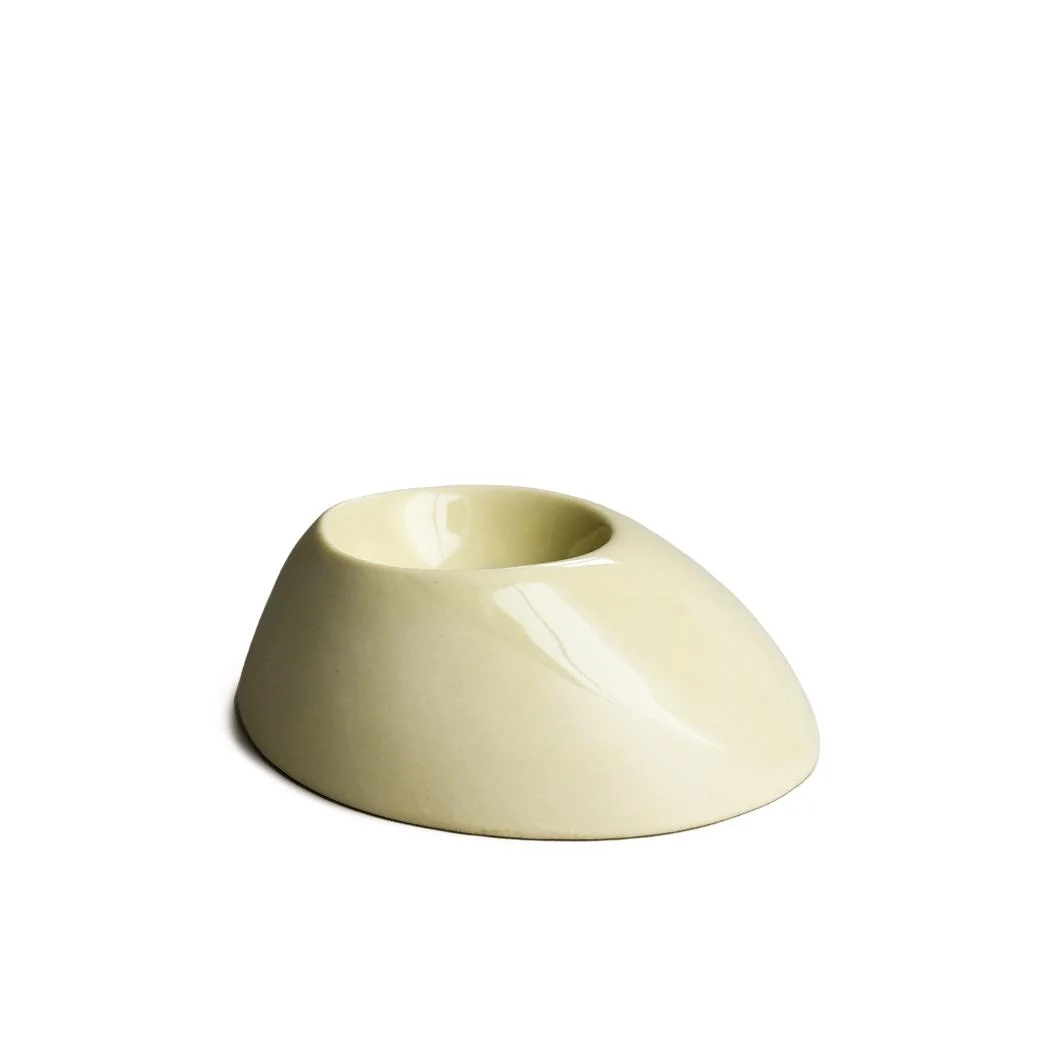 KRUM Egg glass large, Grain