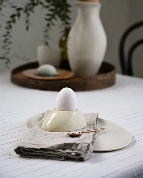 KRUM Egg glass large, Grain - Image 5