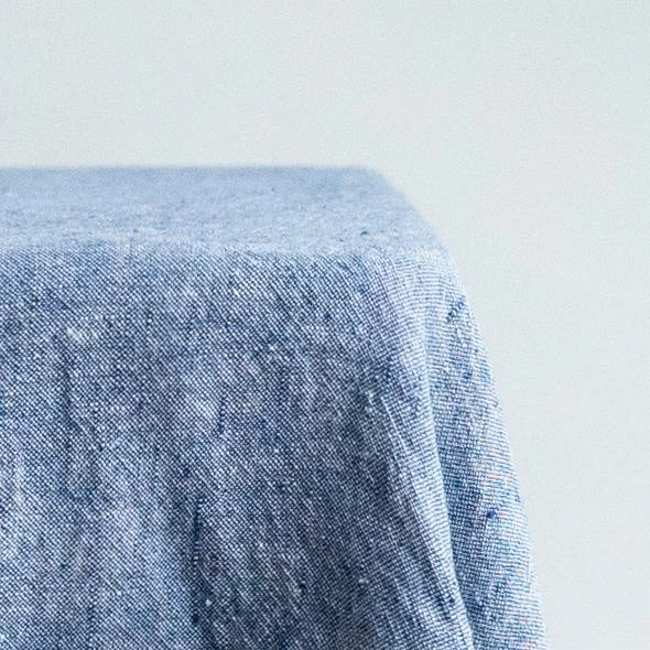 Linen cloth, Blue Chambray 160 x 300 cm
